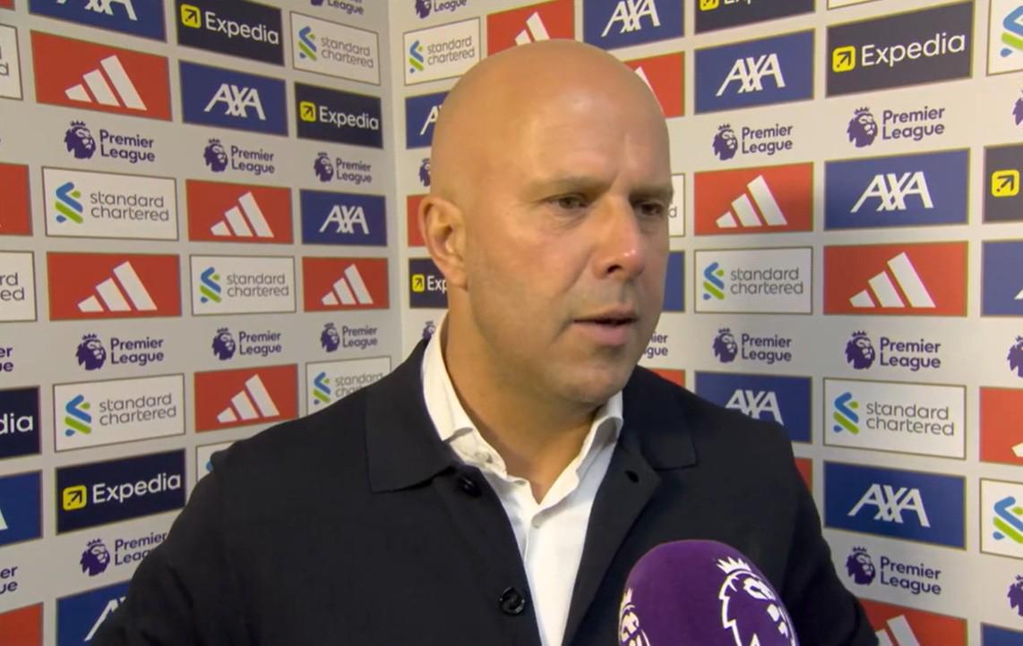 开云-斯洛特：枪手拿到9个角球但我们防得很好；我们阵容已经很强