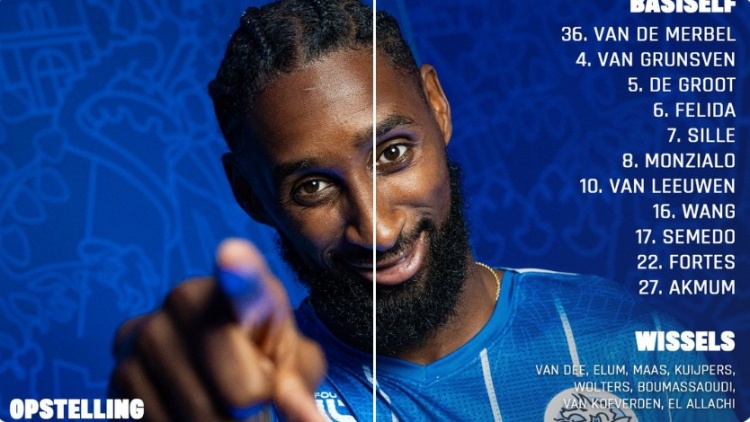 客战荷乙领头羊海牙，20岁留洋小将王博豪代表邓伯什首发